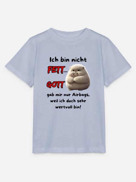 Ich bin nicht Fett... Gott gab mir nur Airbags - Stanley/Stella Kinder T-Shirt MINI CREATOR - Lavendel-Violett