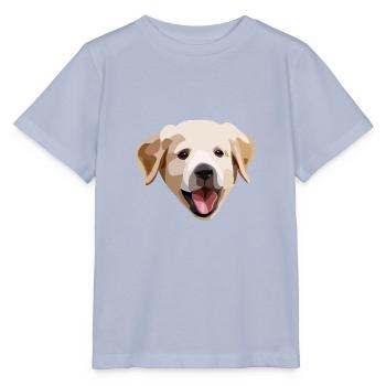 Golden Retriever / Labrador Puppy - Stanley/Stella MINI CREATOR Kids’ T-Shirt - lavender-violet - Front - Braiden (125cm)