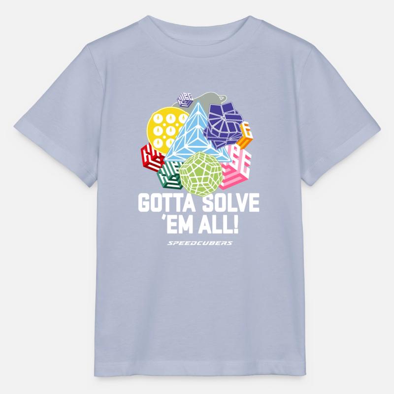 Gotta solve em all. Cubing-Cube-Cuber-Speedcubing - T-shirt bio MINI CREATOR Stanley/Stella Enfant - lavande-violet