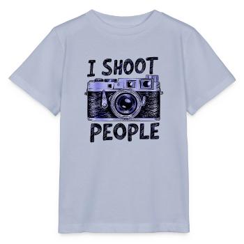 SnapTee - The Camera Enthusiast's Choice - Stanley/Stella MINI CREATOR Kids’ T-Shirt - lavender-violet - Front - Braiden (125cm)