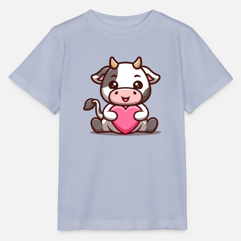 Vache mignonne - T-shirt bio MINI CREATOR Stanley/Stella Enfant - lavande-violet