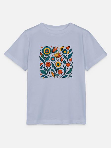 Blumen abstrakt - Stanley/Stella Kinder T-Shirt MINI CREATOR - Lavendel-Violett