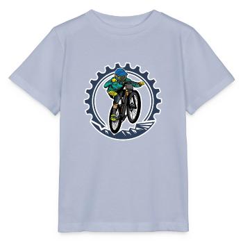 Mountain Biker Biker Bike Mountainbiking Mountains - Stanley/Stella MINI CREATOR Kids’ T-Shirt - lavender-violet - Front - Braiden (125cm)