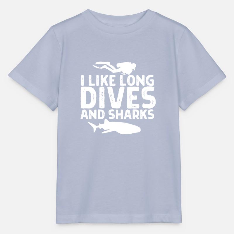 Diver Shark Dive Scuba Diving Quote Saying Cool - T-shirt bio MINI CREATOR Stanley/Stella Enfant - lavande-violet
