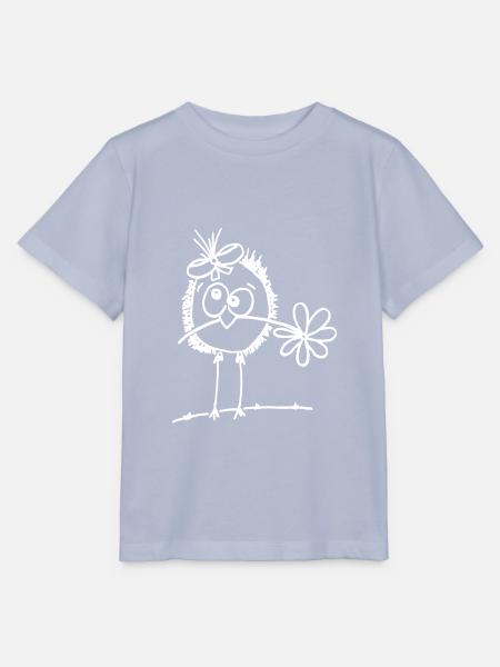süßer Vogel mit Blume im Schnabel - Stanley/Stella Kinder T-Shirt MINI CREATOR - Lavendel-Violett