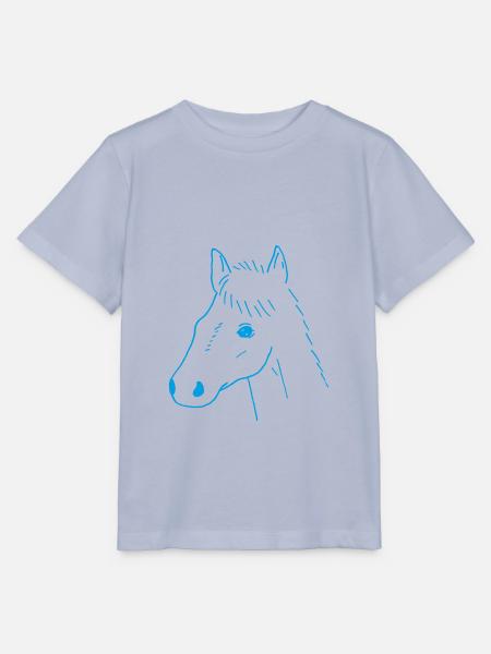 Pferdekopf Zeichnung - Stanley/Stella Kinder T-Shirt MINI CREATOR  - Lavendel-Violett