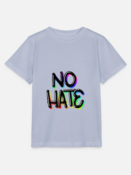 No Hate - Stanley/Stella Kinder T-Shirt MINI CREATOR - Lavendel-Violett