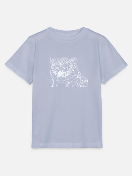 Schneeleopard - Stanley/Stella Kinder T-Shirt MINI CREATOR - Lavendel-Violett