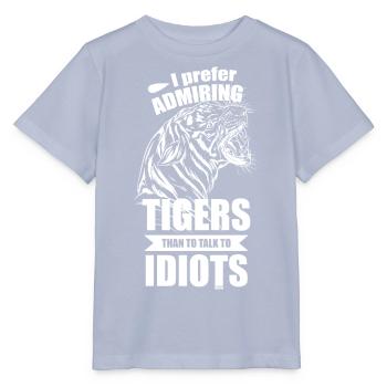 Tiger exotic cat - Stanley/Stella MINI CREATOR Kids’ T-Shirt - lavender-violet - Front - Braiden (125cm)