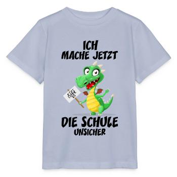 Einschulung Drache - Stanley/Stella Kinder T-Shirt MINI CREATOR  - Lavendel-Violett - Vorne - Braiden (125cm)