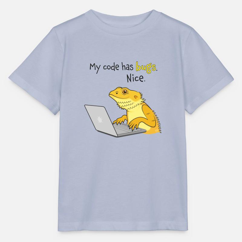 Codage lézard - T-shirt bio MINI CREATOR Stanley/Stella Enfant - lavande-violet