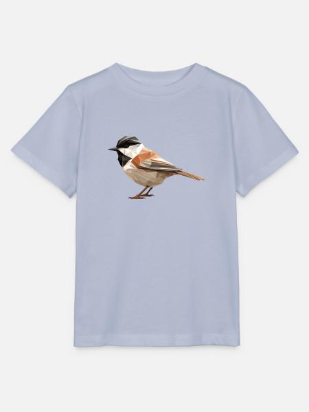 Meise Low poly - Stanley/Stella Kinder T-Shirt MINI CREATOR - Lavendel-Violett