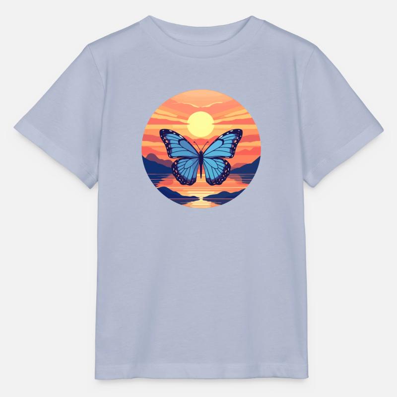 Blauer Morpho-Schmetterling - Stanley/Stella Kinder T-Shirt MINI CREATOR - Lavendel-Violett