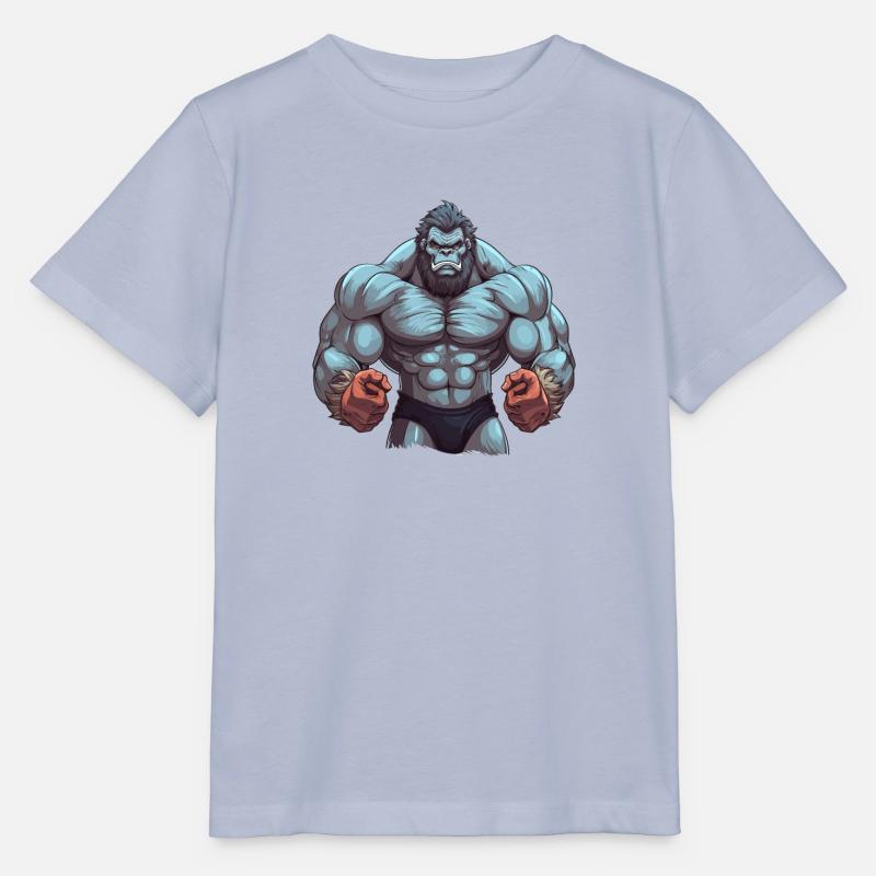 Bodybuilder Gorilla - Stanley/Stella Kinder T-Shirt MINI CREATOR  - Lavendel-Violett