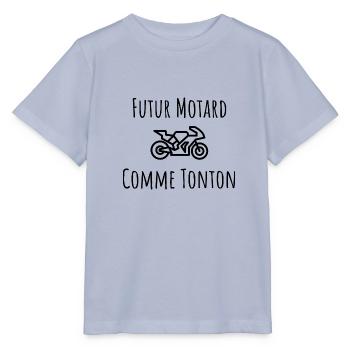 Futur Motard Comme Tonton Cadeau - T-shirt bio MINI CREATOR Stanley/Stella Enfant - lavande-violet - Devant - Braiden (125cm)