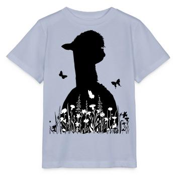 Alpaka Wildblumen Blumen - Stanley/Stella Kinder T-Shirt MINI CREATOR  - Lavendel-Violett - Vorne - Braiden (125cm)