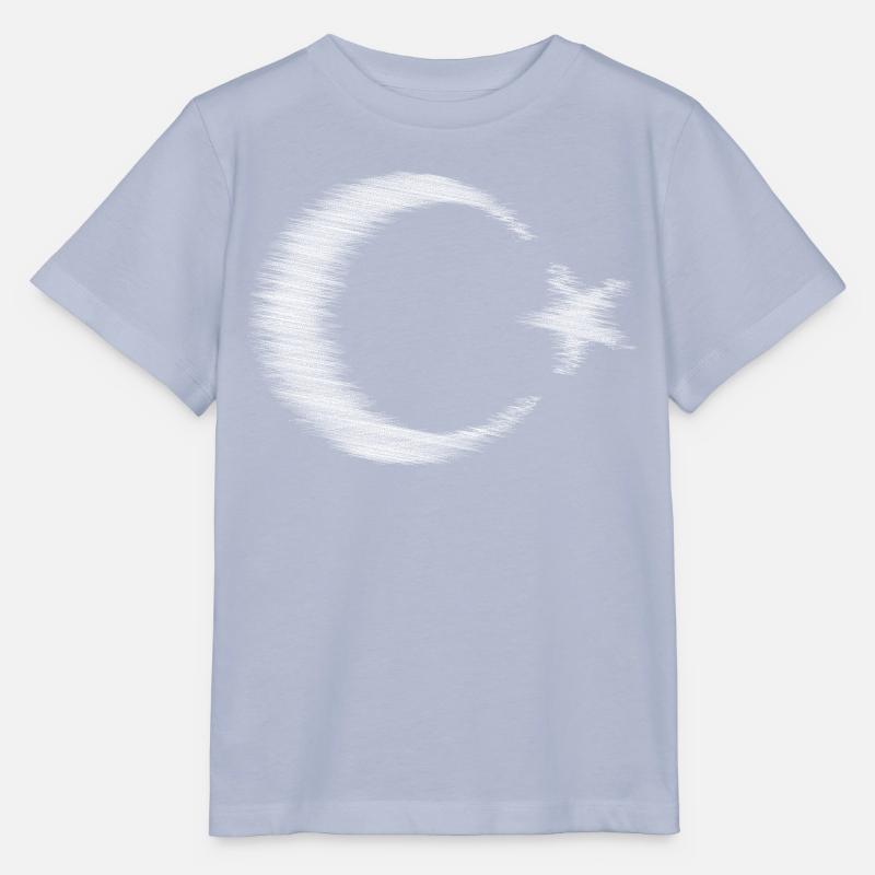 Conception de l’esquisse du drapeau de la Turquie - T-shirt bio MINI CREATOR Stanley/Stella Enfant - lavande-violet