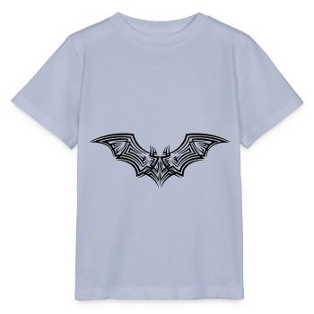 Fledermaus Tribal Tattoo - Stanley/Stella Kinder T-Shirt MINI CREATOR  - Lavendel-Violett - Vorne - Braiden (125cm)