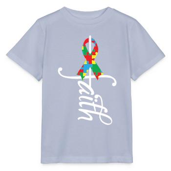Ribbon Autism Awareness - Stanley/Stella MINI CREATOR Kids’ T-Shirt - lavender-violet - Front - Braiden (125cm)