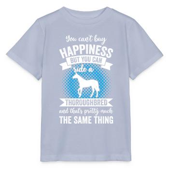 Équitation - Cheval pur-sang - T-shirt bio MINI CREATOR Stanley/Stella Enfant - lavande-violet - Devant - Braiden (125cm)
