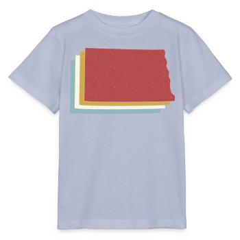 USA State - Vintage Map North Dakota - Stanley/Stella MINI CREATOR Kids’ T-Shirt - lavender-violet - Front - Braiden (125cm)
