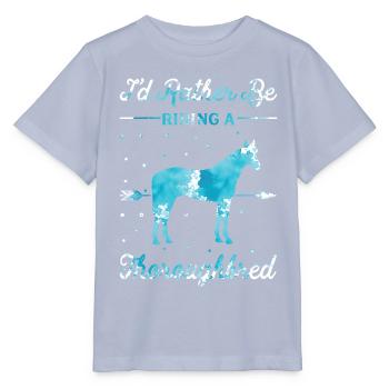 Monter un cheval pur-sang - T-shirt bio MINI CREATOR Stanley/Stella Enfant - lavande-violet - Devant - Braiden (125cm)