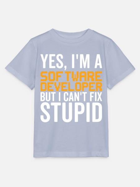 Dumm - Softwareentwickler - Stanley/Stella Kinder T-Shirt MINI CREATOR - Lavendel-Violett