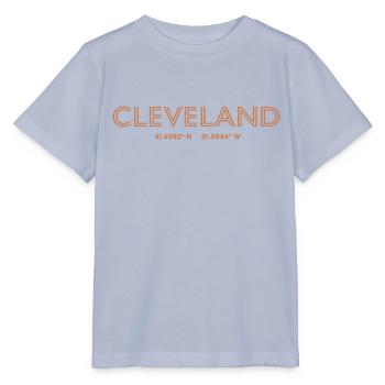 Coordonnées de la ville des États-Unis - Cleveland - T-shirt bio MINI CREATOR Stanley/Stella Enfant - lavande-violet - Devant - Braiden (125cm)