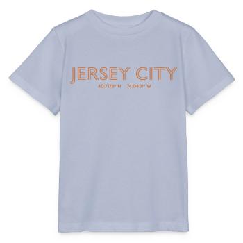 USA City Coordinates - Jersey City - Stanley/Stella MINI CREATOR Kids’ T-Shirt - lavender-violet - Front - Braiden (125cm)
