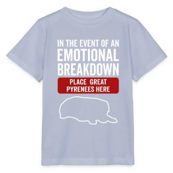 Emotional - Hund Große Pyrenäen - Stanley/Stella Kinder T-Shirt MINI CREATOR  - Lavendel-Violett - Vorne - Braiden (125cm)