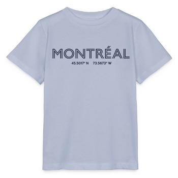 Coordonnées de la ville de Canada - Montréal - T-shirt bio MINI CREATOR Stanley/Stella Enfant - lavande-violet - Devant - Braiden (125cm)