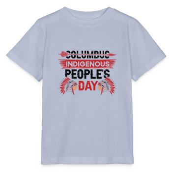 Ureinwohner Ureinwohner Indianer Amerikaner Anti - Stanley/Stella Kinder T-Shirt MINI CREATOR  - Lavendel-Violett - Vorne - Braiden (125cm)