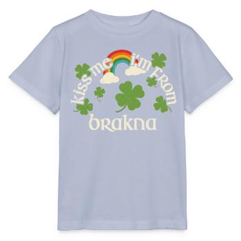 Kiss Me - St. Patrick's Day Brakna - Stanley/Stella MINI CREATOR Kids’ T-Shirt - lavender-violet - Front - Braiden (125cm)