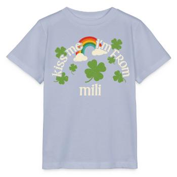 Embrasse-moi - Mili de la Saint-Patrick - T-shirt bio MINI CREATOR Stanley/Stella Enfant - lavande-violet - Devant - Braiden (125cm)