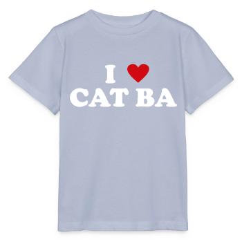 Heart National Park Vietnam - I Love Cat Ba - Stanley/Stella MINI CREATOR Kids’ T-Shirt - lavender-violet - Front - Braiden (125cm)