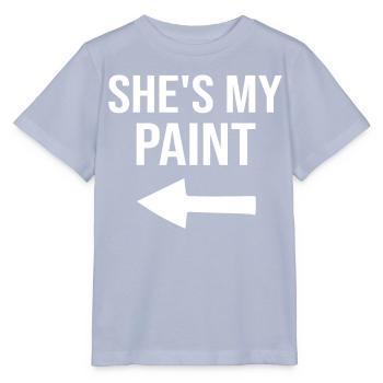 Meine Farbe Meine Leinwand - Paar Matching - Stanley/Stella Kinder T-Shirt MINI CREATOR  - Lavendel-Violett - Vorne - Braiden (125cm)