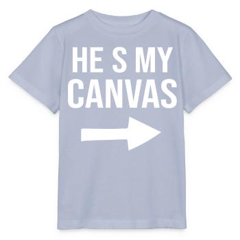 Meine Leinwand Meine Farbe - Paar Matching - Stanley/Stella Kinder T-Shirt MINI CREATOR  - Lavendel-Violett - Vorne - Braiden (125cm)