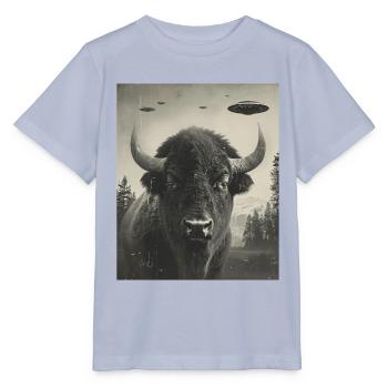Selfie - Alien Selfie Bison UFO - Stanley/Stella Kinder T-Shirt MINI CREATOR  - Lavendel-Violett - Vorne - Braiden (125cm)