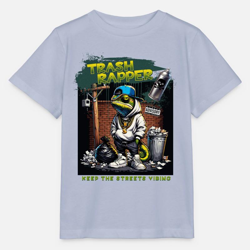 TRASH RAPPER Eidechse - Stanley/Stella Kinder T-Shirt MINI CREATOR  - Lavendel-Violett