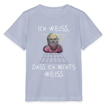 Socrate philosophe grec - T-shirt bio MINI CREATOR Stanley/Stella Enfant - lavande-violet - Devant - Braiden (125cm)
