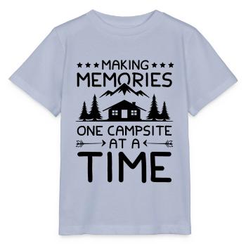 camping camp - Stanley/Stella MINI CREATOR Kids’ T-Shirt - lavender-violet - Front - Braiden (125cm)