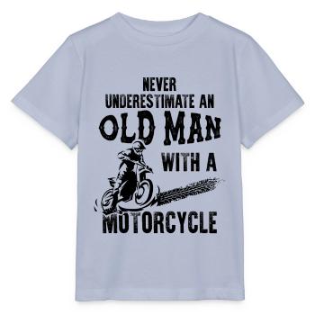 old man motocross - Stanley/Stella MINI CREATOR Kids’ T-Shirt - lavender-violet - Front - Braiden (125cm)
