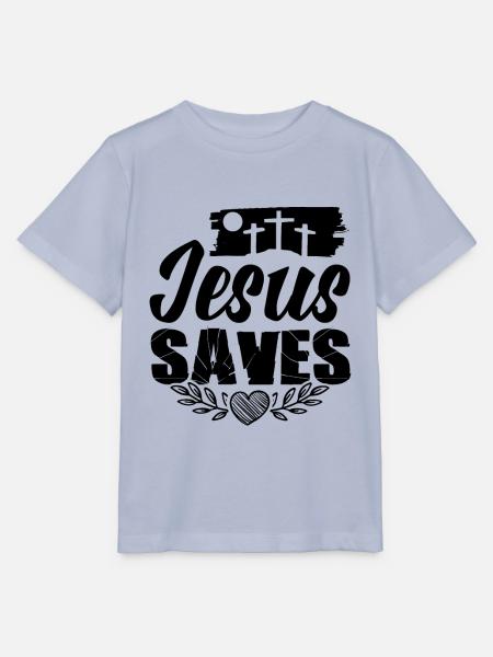 Jesus Saves - Stanley/Stella Kinder T-Shirt MINI CREATOR  - Lavendel-Violett