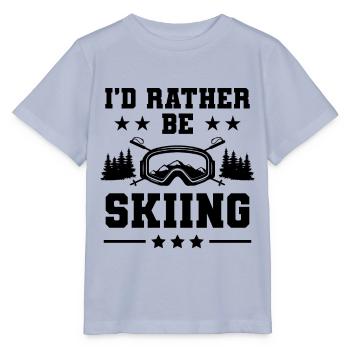 ski skiing - Stanley/Stella MINI CREATOR Kids’ T-Shirt - lavender-violet - Front - Braiden (125cm)