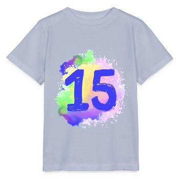 15 Nombre d’objets blob - T-shirt bio MINI CREATOR Stanley/Stella Enfant - lavande-violet - Devant - Braiden (125cm)