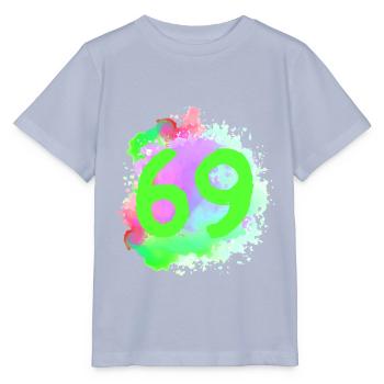 69 Nombre d’objets blob - T-shirt bio MINI CREATOR Stanley/Stella Enfant - lavande-violet - Devant - Braiden (125cm)