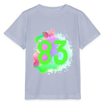 83 Nombre d’objets blob - T-shirt bio MINI CREATOR Stanley/Stella Enfant - lavande-violet - Devant - Braiden (125cm)