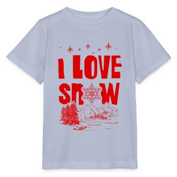 I Love Snow - Stanley/Stella Kinder T-Shirt MINI CREATOR  - Lavendel-Violett - Vorne - Braiden (125cm)