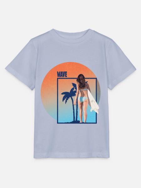 Wave - Stanley/Stella Kinder T-Shirt MINI CREATOR - Lavendel-Violett