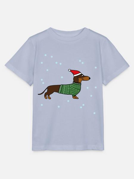Weihnachten Hund Dackel Dachshund - Stanley/Stella Kinder T-Shirt MINI CREATOR  - Lavendel-Violett
